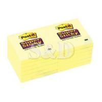 3M 654-12SSCY Post-it Super Sticky Note 报事贴超强黏贴便条纸