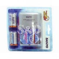 Sanyo 2100MAH Rechargable Battery 1 Hour 三洋 2100充电机1小时连充电池4粒