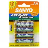 SANYO LR6/4B 2A ALKALINE BATTERY 三洋2A硷性电池