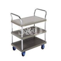 Triple Deck Dual Handle Trolley 三层静音塑胶双手柄手推车 