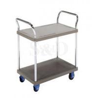 Double Deck Dual Handle Trolley 双层静音胶板手推车 