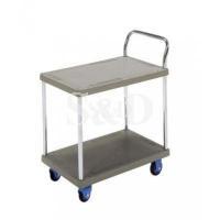 PRESTAR PB-114-P  Double Deck Single Handle Trolley 静音双层单手柄塑胶手推车