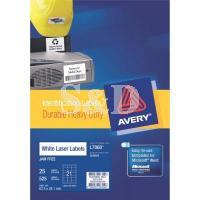 Avery Heavy duty Laser labels 防水防油镭射白色标籤