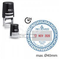 COLOP R40D/24H 2-Colour Time & Date Stamp 双色时间及日子字句印