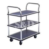 TRIPLE DECK DUAL HANDLE TROLLEY 三层双手柄手推车