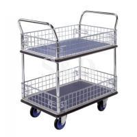 DOUBLE DECK SIDE NET TROLLEY 双层铁网手推车