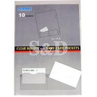 Clear Folder with Name Card Holder 透明胶快劳连名片套