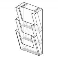 亚加力 A4 三层挂墙册子架