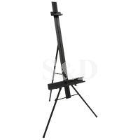 Black Alloy Radial Studio Easel 黑色合金画室座地画架